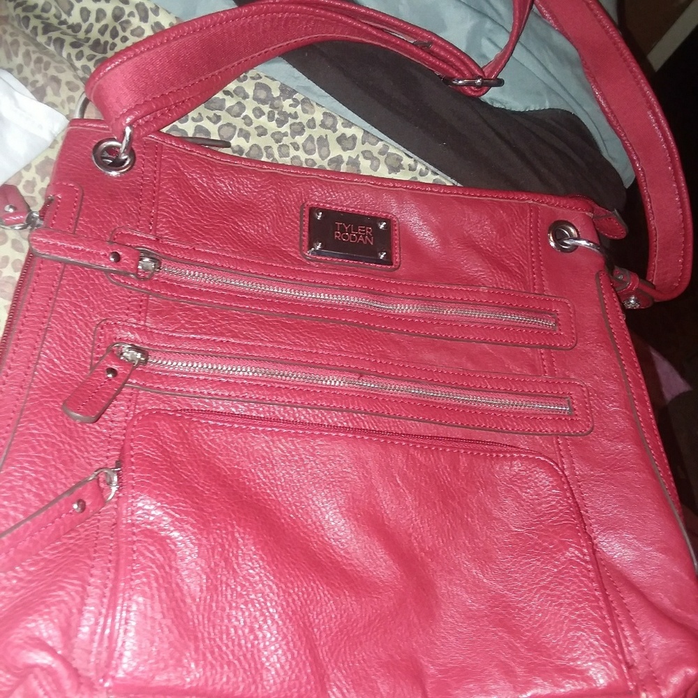 Red crossbody purse